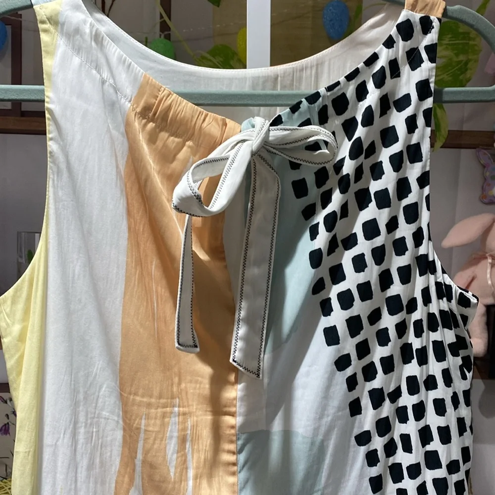 Black and White Maxi Dress sizes like large. No tags. 21 Ptp - Picture 5 of 5